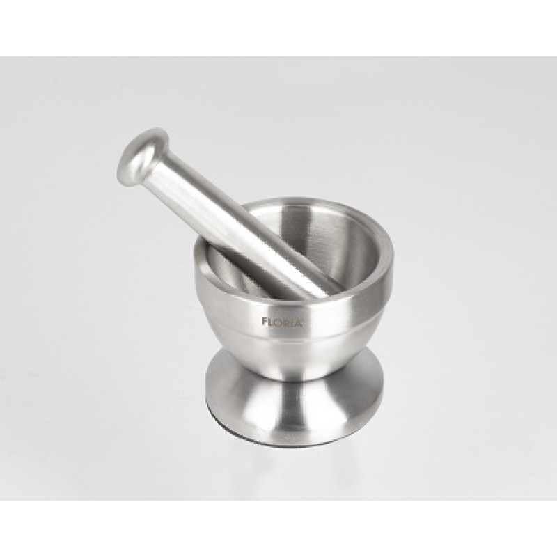 Mojar cu pistil FLORIA ZLN-2645, Inox, diametru 10 cm