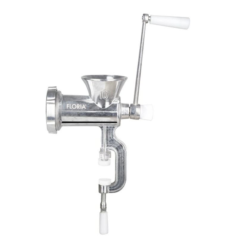 Masina de tocat carne manuala Floria ZLN-2553, aluminiu