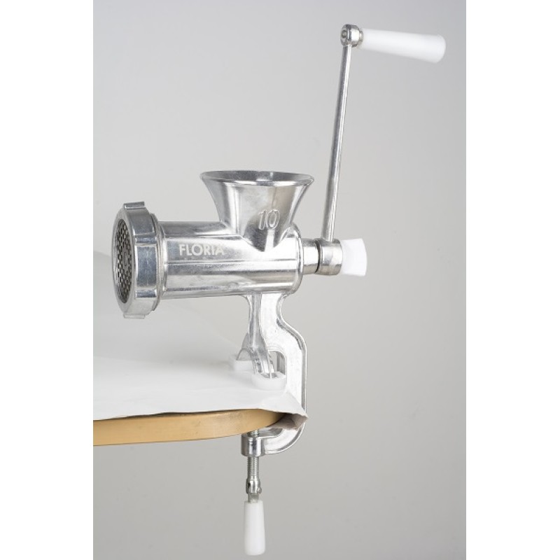 Masina de tocat carne manuala Floria ZLN-2553, aluminiu
