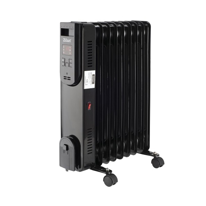 Calorifer electric ulei, Zilan ZLN-3031, 9 elementi, telecomanda, ecran LED, 2000W