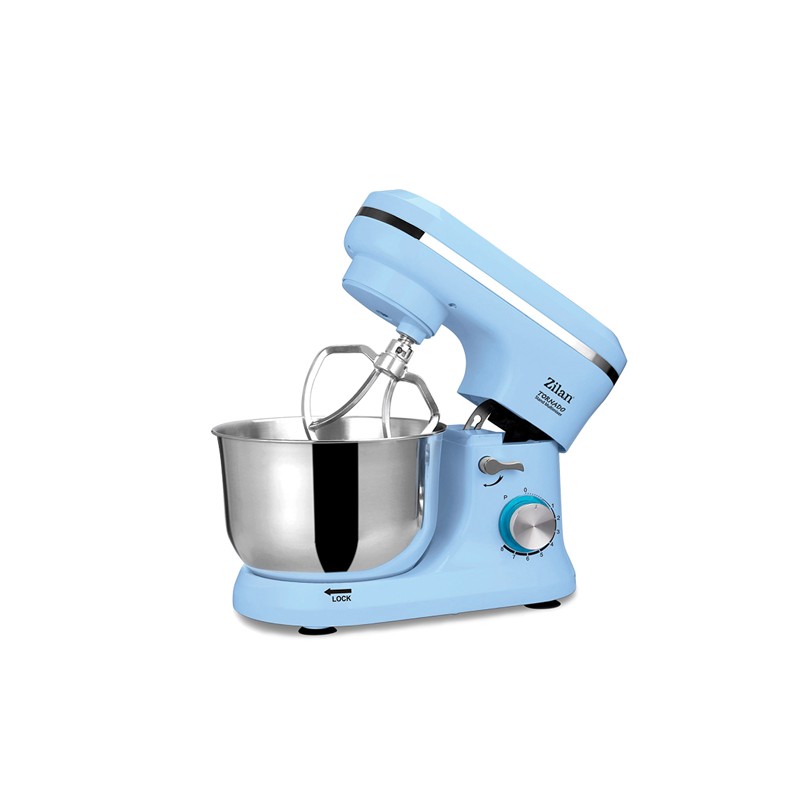 Multi-mixer Tornado Zilan ZLN-3192, 1000W, 4.5L., 8trepte + puls, bleu