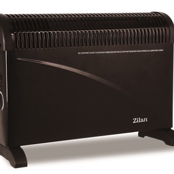Convector electric de podea FLORIA ZLN-6843,Negru 2000W, 3 trepte de putere, Termostat reglabil,
