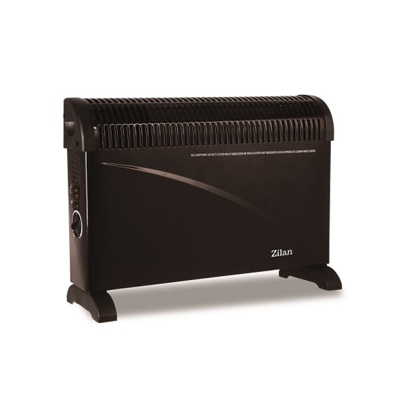 Convector electric de podea FLORIA ZLN-6843,Negru 2000W, 3 trepte de putere, Termostat reglabil,