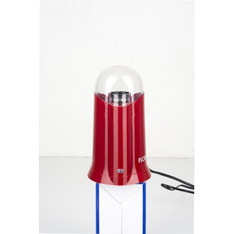 Rasnita Electrica Floria ZLN-3086  Rosu Putere 200W, Capacitate 60 gr, Cuva otel inoxidabil,