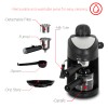 Espressor manual ZILAN ZLN-3154, Negru Dispozitiv spumare, Sistem cappuccino, Putere 800W,