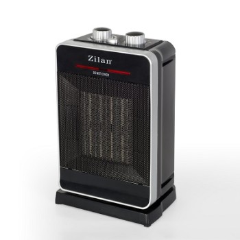 Aeroterma ceramica ZILAN ZLN-3215, Putere 2000W, 2 trepte de reglare temperatura+aer rece, Termostat reglabil, Rezistenta ceramica, Functie oscilatie, Sistem siguranta impotriva rasturnarii si supraincalzirii