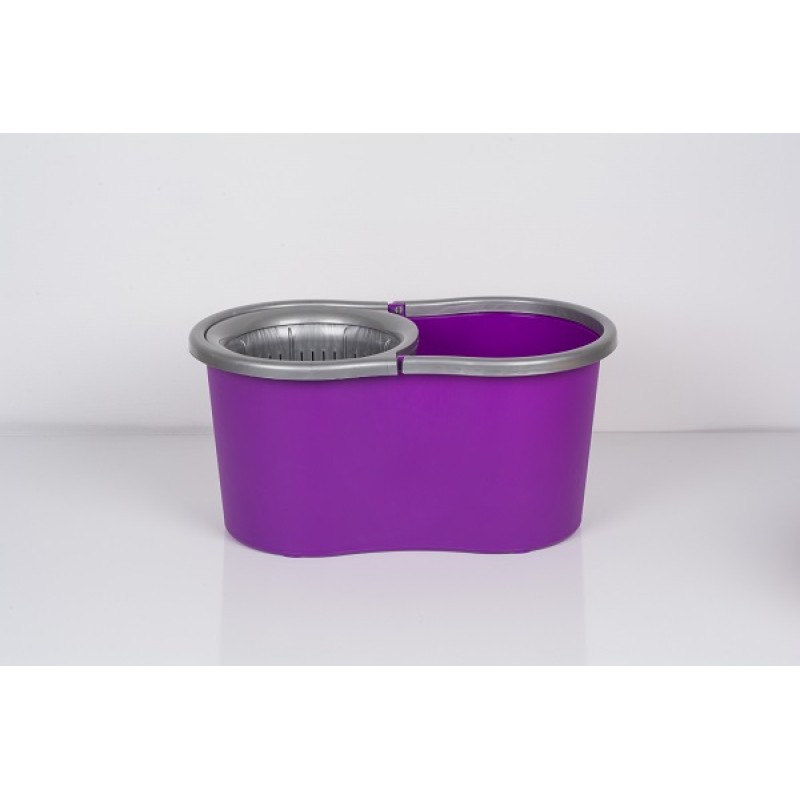 Galeata magic mop LISA ZLN-1389, Mop rotativ 360 grade, Capacitate galeata 17L, Mov