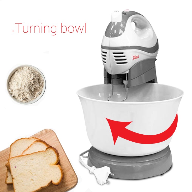 Mixer cu Bol capacitate mare 3.5litri ZILAN ZLN-8419, putere 300W, functie turbo