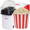 Aparat Pentru Popcorn Zilan ZLN-8044,Alb Putere 1200W, sistem cu jet de aer cald,