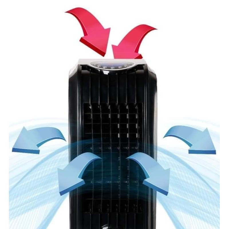 Racitor aer Zilan ZLN-3390, Putere 60W, Telecomanda, 3 viteze, Rezervor apa 4L, Timer, Umidificator si Purificator