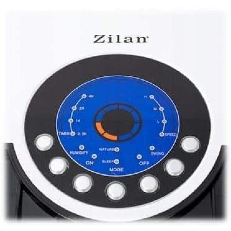 Racitor aer Zilan ZLN-3390, Putere 60W, Telecomanda, 3 viteze, Rezervor apa 4L, Timer, Umidificator si Purificator
