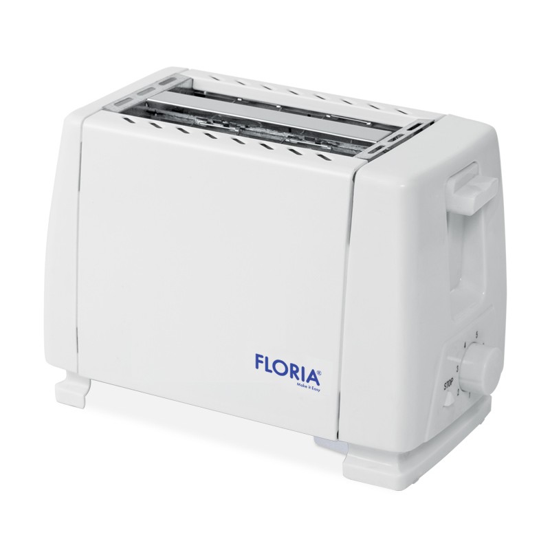 Prajitor de paine Floria ZLN-7604, Alb700W, grad de rumenire ajustabil,