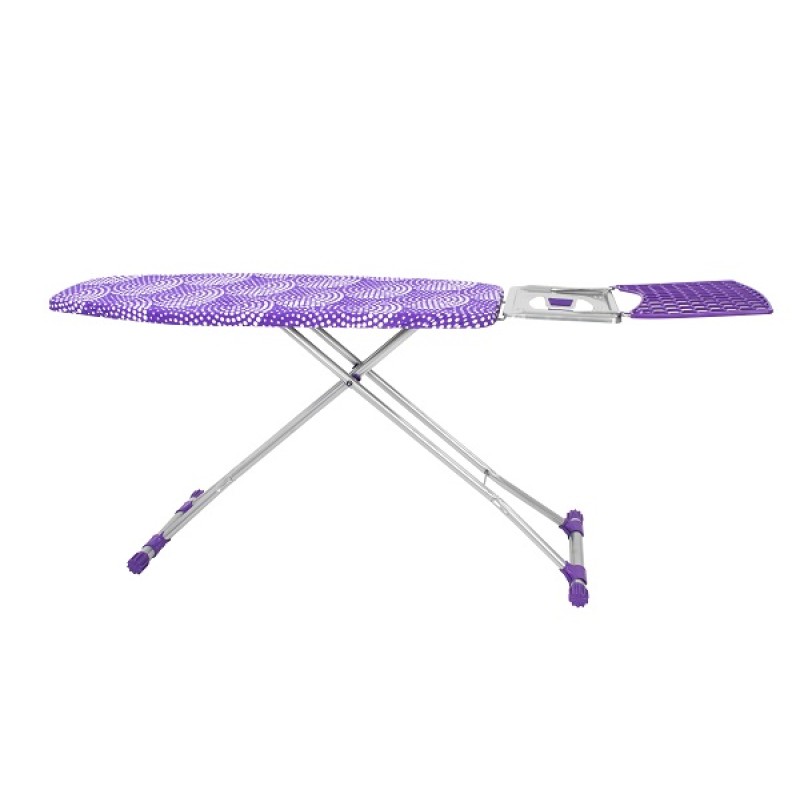 Masa de calcat ZILAN ARGENTO ZLN-3499, suprafata de lucru 118x42 cm, blat metalic, suport pentru fierul de calcat, suport rufe