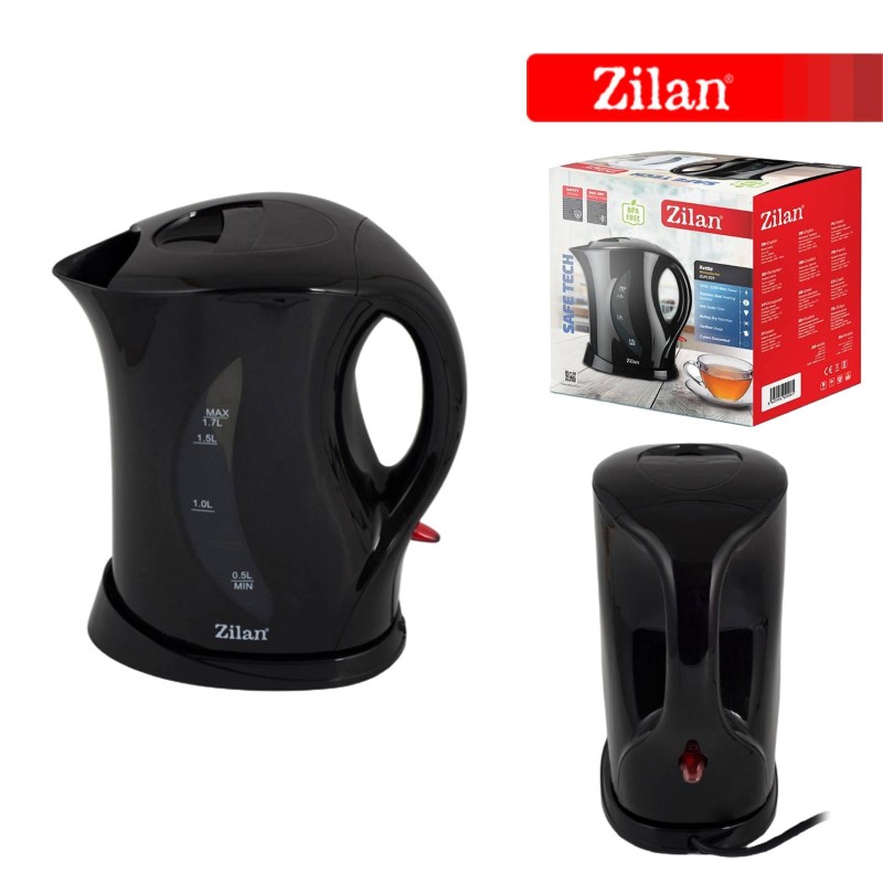 Cana electrica ZILAN ZLN-8497,negru, 1.7L, 1850-2200W,