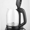 Cana fierbator din sticla FLORIA ZLN-3505, Leduri iluminare apa, Putere 1500 W, Capacitate 1.8L