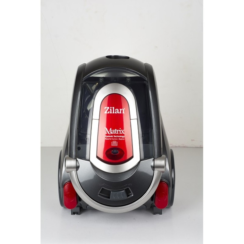 Aspirator Profesional ZILAN ZLN-3529  Negru/Rosu, 2000 W, Filtru HEPA, Capacitate 2 L, Filtrare Ciclonica, Accesorii Incluse, Furtun Flexibil, Tija din Inox, Design Modern