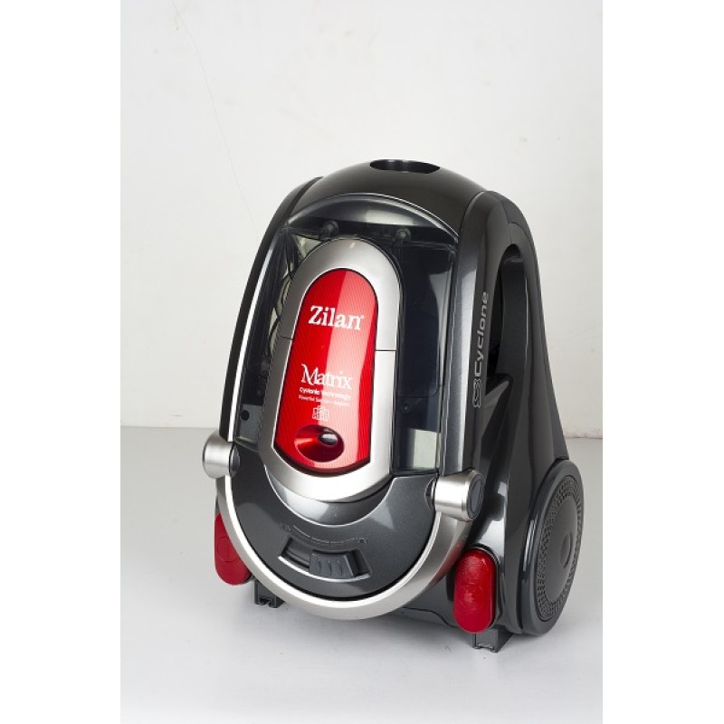Aspirator Profesional ZILAN ZLN-3529  Negru/Rosu, 2000 W, Filtru HEPA, Capacitate 2 L, Filtrare Ciclonica, Accesorii Incluse, Furtun Flexibil, Tija din Inox, Design Modern