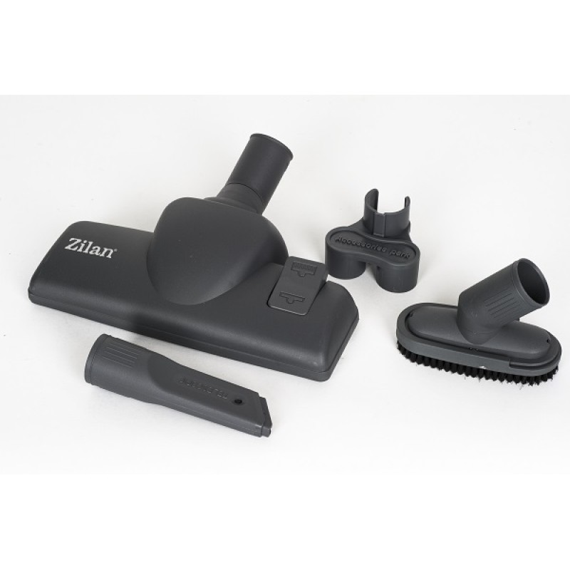 Aspirator Profesional ZILAN ZLN-3529  Negru/Rosu, 2000 W, Filtru HEPA, Capacitate 2 L, Filtrare Ciclonica, Accesorii Incluse, Furtun Flexibil, Tija din Inox, Design Modern