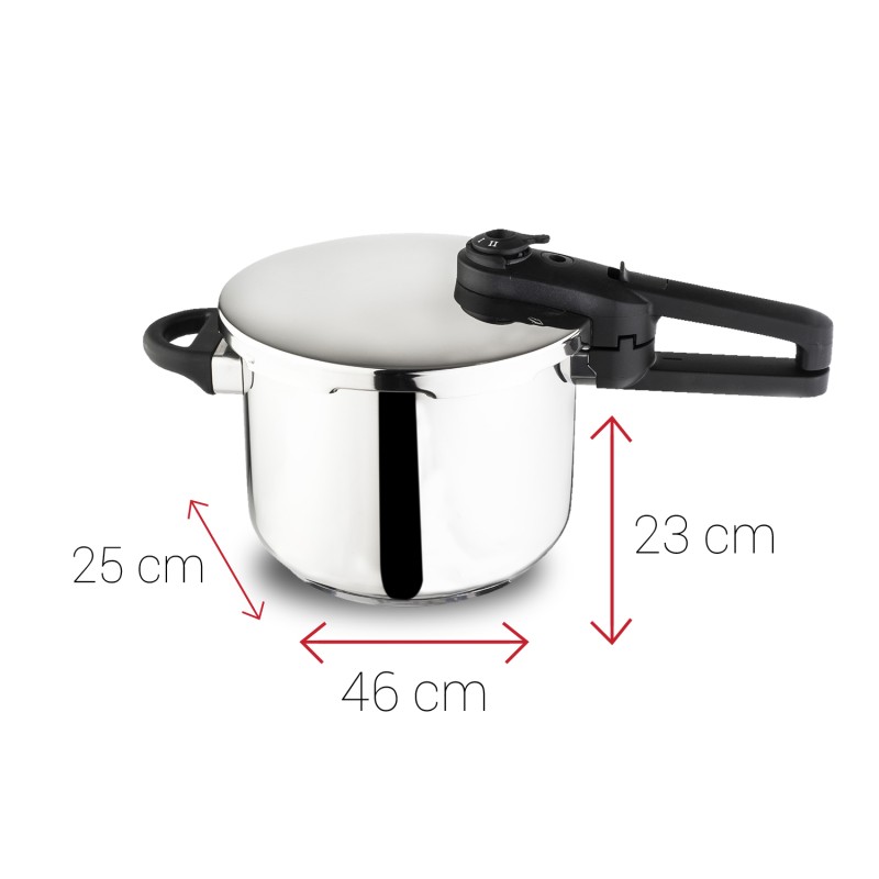 Oala sub presiune inox Zilan ZLN-3222, Capacitate 6L