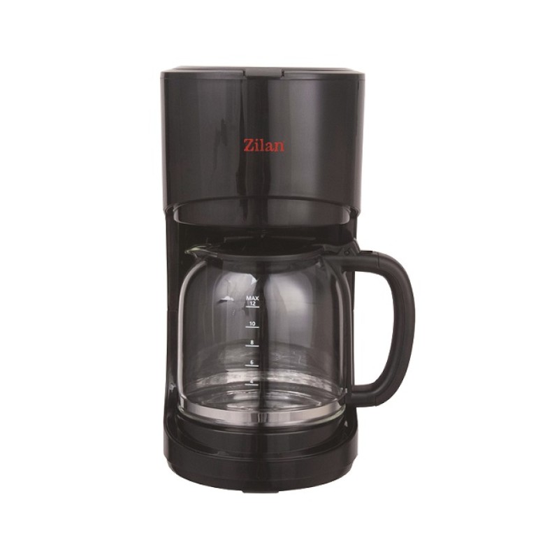 Filtru de cafea ZILAN ZLN-1457, Capacitate 1.5L  12 cesti , Plita pentru pastrarea calda a cafelei, Sistem antipicurare, putere 900W