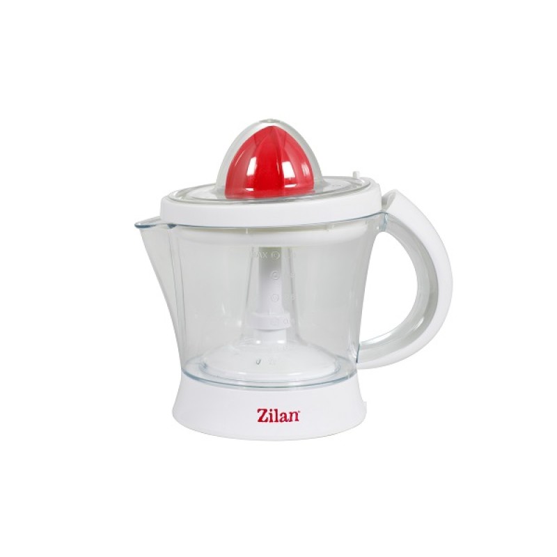 Storcator citrice ZILAN ZLN-7832, Alb/Rosu Capacitate 1L, Cana gradata, Functie reverse, Putere 40W,