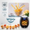Friteuza Air Fryer Digital ZILAN ZLN-3604, Negru 1500 W, Capacitate 3.5 l, Timer 30 min,