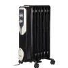 Calorifer electric Floria ZLN-3642,Negru 1500 W, 7 elementi, 3 trepte de putere, Termostat reglabil, Protectie supra-incalzire, Indicator luminos,