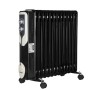 Calorifer electric Floria ZLN-3673,Negru 2500 W, 13 elementi, 3 trepte de putere, Termostat reglabil, Protectie supra-incalzire, Indicator luminos,