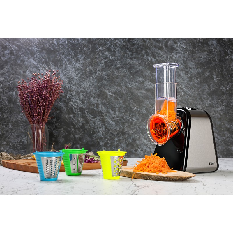 Razatoare si Feliator Zilan ZLN-0498 Fresh, Putere 200W, 4 accesorii, Inox