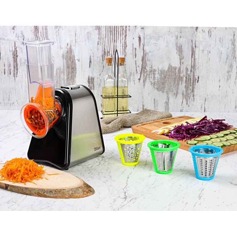 Razatoare si Feliator Zilan ZLN-0498 Fresh, Putere 200W, 4 accesorii, Inox