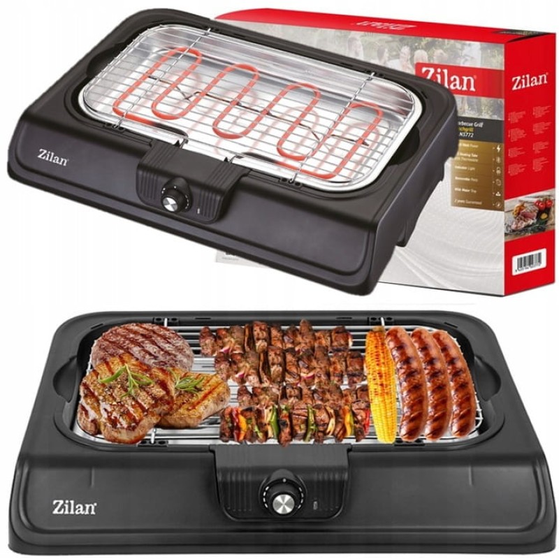 Gratar electric ZİLAN ZLN-3772,2000 W, termostat reglabil