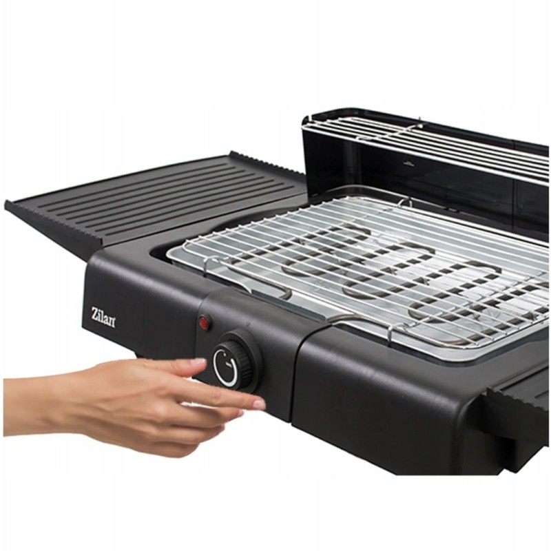 Gratar electric cu picior ZİLAN ZLN-3789 ,2400 W, termostat reglabil