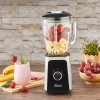 Blender ZILAN ZLN-3925, 1.5 l, 2 viteze + Functie impuls, Zdrobire gheata, Vas de sticla, Inox