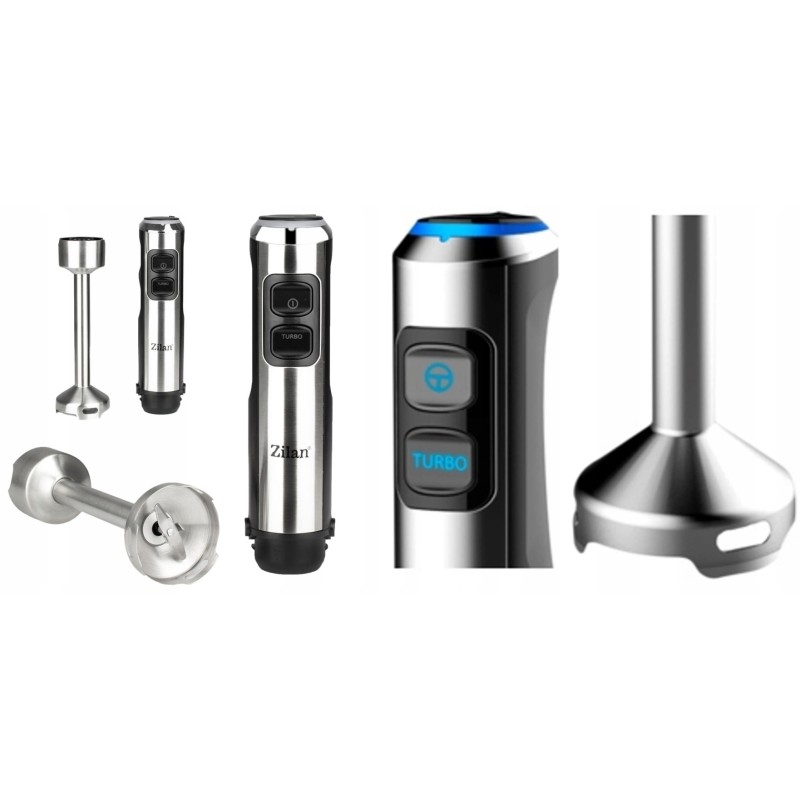 Mixer vertical ZİLAN ZLN-3994, 1200W, 15 viteze, functie Turbo, İnox