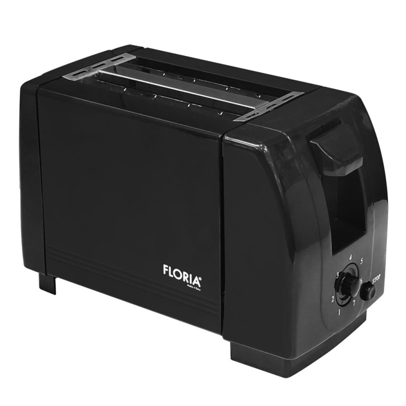 Prajitor de paine Floria ZLN-7604,Negru 700W, grad de rumenire ajustabil,