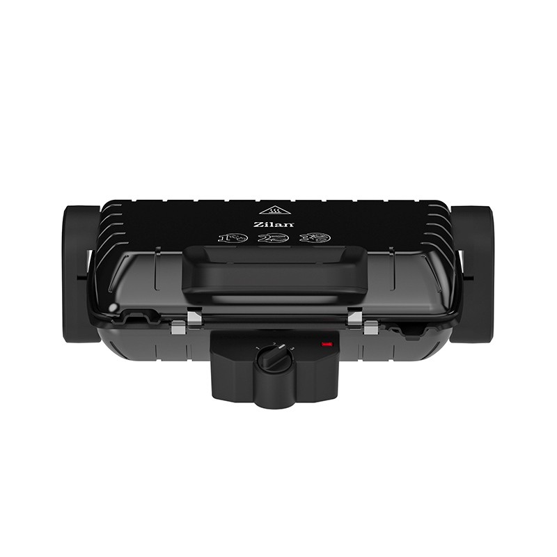 Sandwich-maker and Grill Zilan ZLN 4021, Negru/Inox1600W, Placi antiaderente,