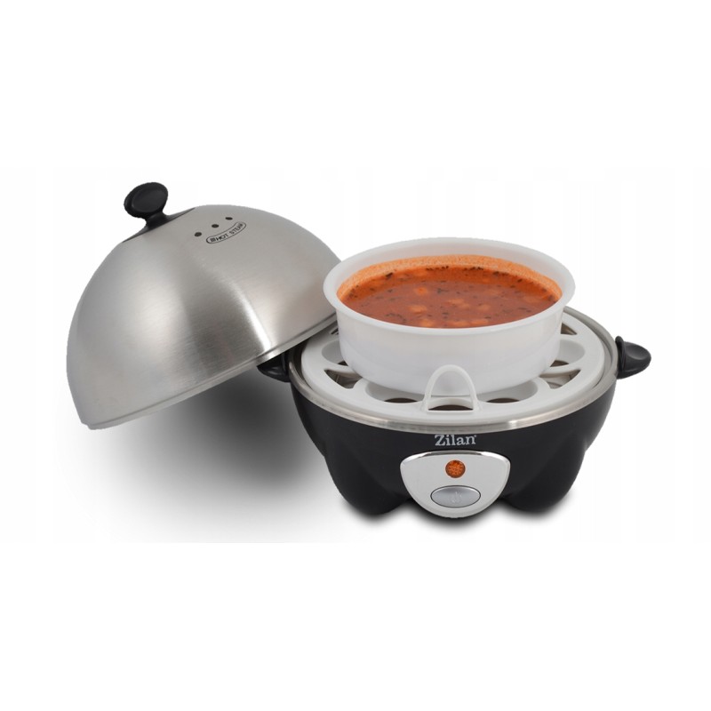 Fierbator de oua ZİLAN ZLN-8075, Negru 360W, Capacitate 7 oua,
