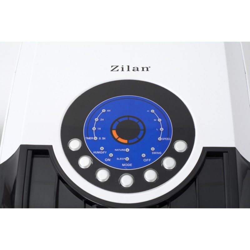 Racitor aer Zilan ZLN-3390, Putere 60W, Telecomanda, 3 viteze, Rezervor apa 4L, Timer, Umidificator si Purificator