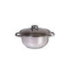 Oala inox cu capac ZLN-7239, COCINERA,diametru 20 cm,capacitate 2L