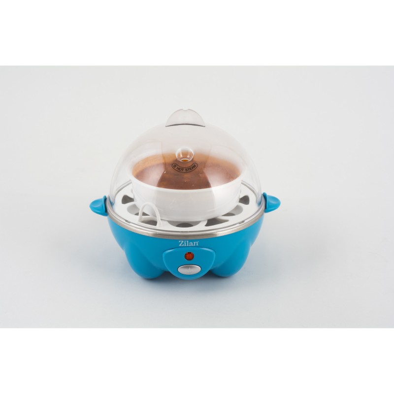 Fierbator de oua ZİLAN ZLN-8068, 360 W, Capacitate 7 oua, Albastru