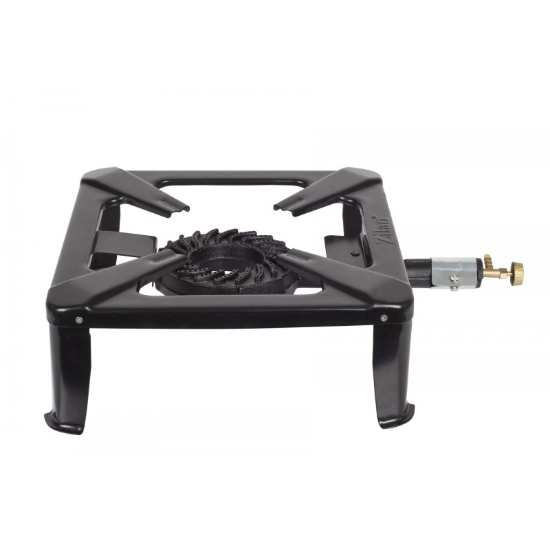 Arzator din fonta ZILAN ZLN-6409 , patrat, cu corp metalic destinat utilizarii in aer liber