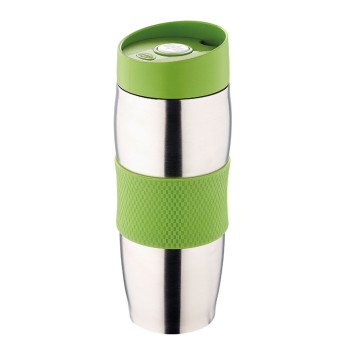 Cana termos Floria ZLN-1877, 380 ml, supapa etansare, inox,Verde