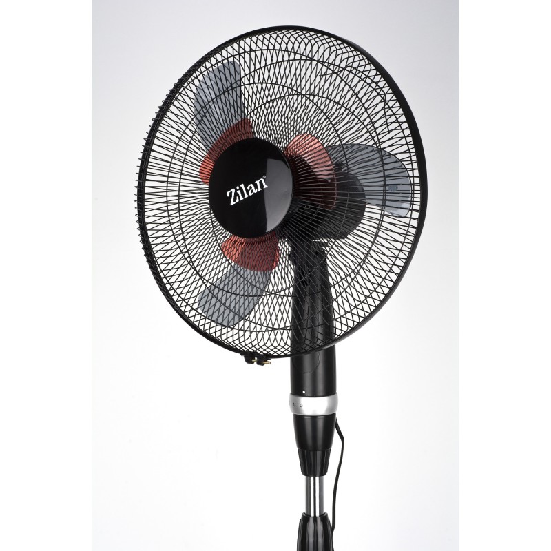 Ventilator cu picior Zilan ZLN-2331, Diametru 40cm , Putere 60 W, Palete duble, Unghi inclinare reglabil, 3 trepte de viteza