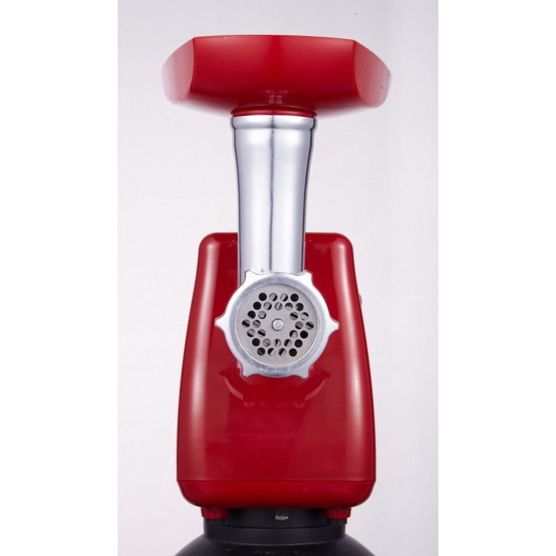 Masina de tocat carne FLORIA ZLN-2387, Rosu Putere 1300W, Accesorii umplut carnati, Functie revers, 1.6kg/min