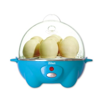 Fierbator de oua ZİLAN ZLN-8068, 360 W, Capacitate 7 oua, Albastru